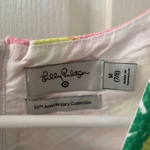 Lilly Pulitzer for Target Flamingo Fan Dance Shift Dress Girls Size M 7-8 NWT - Picture 6 of 12